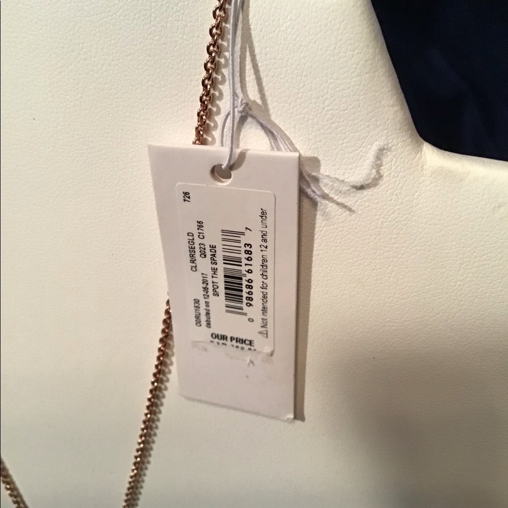Kate Spade NWT necklace, “Spot the Spade”, rose g - Picture 3 of 8